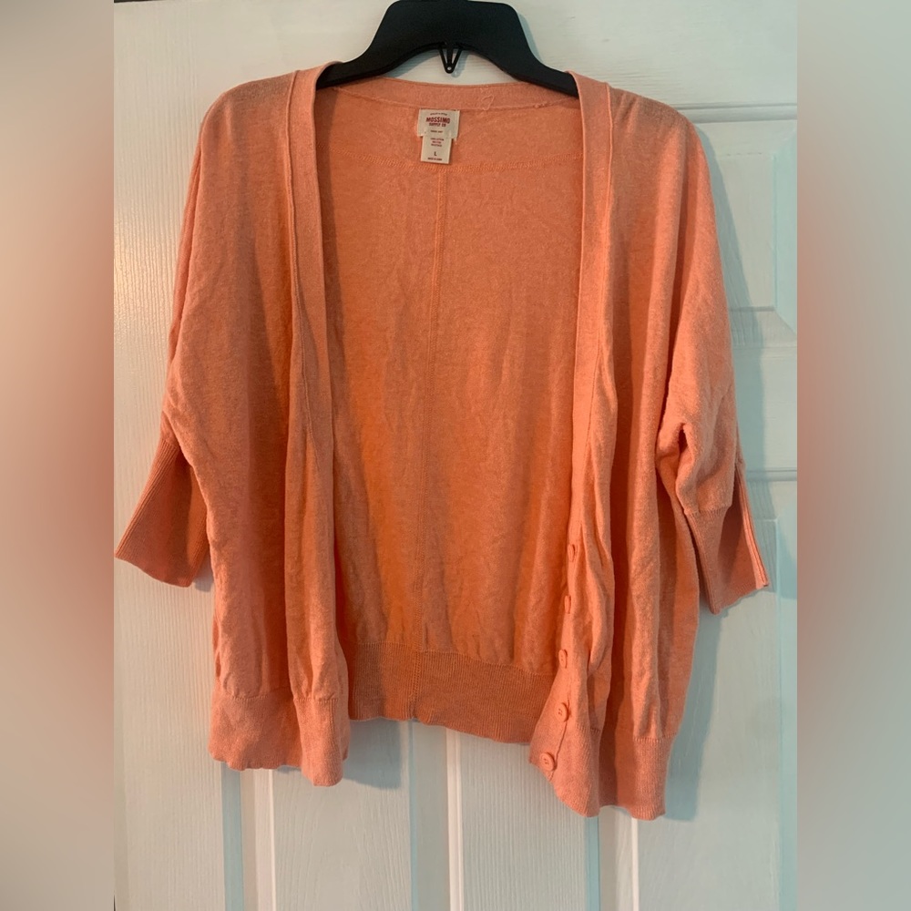 Peach color cardigan